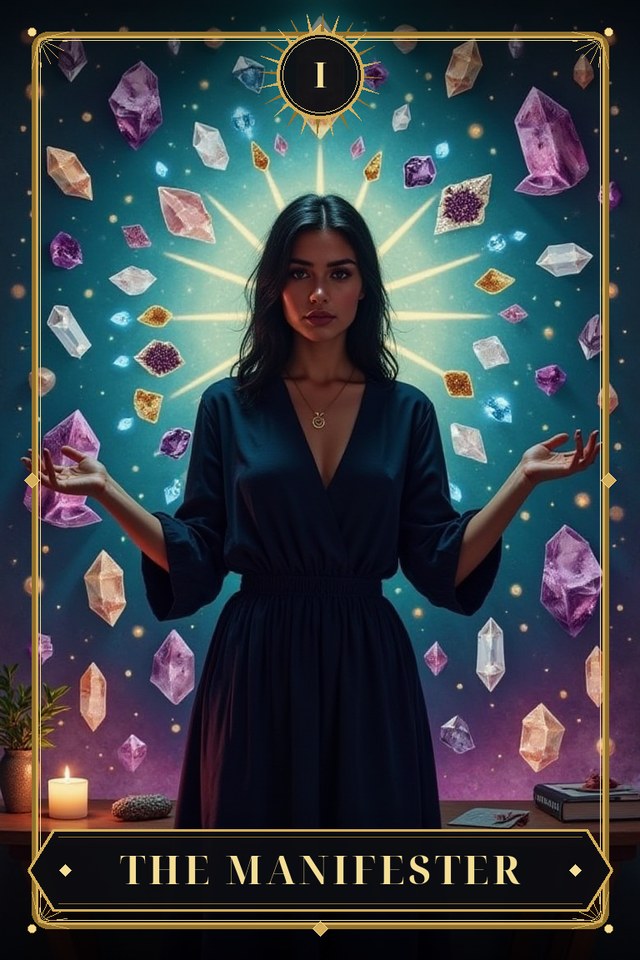 The Manifester — illustrated tarot card, arcanum I